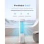 Pelonis Enfriador de Aire 55 W, Aire Acondicionado Portátil con Función 3 en 1, Ventilador y Humidificador con Oscilación de