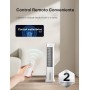 Pelonis Enfriador de Aire 55 W, Aire Acondicionado Portátil con Función 3 en 1, Ventilador y Humidificador con Oscilación de