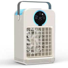 Aceshop Aire Acondicionado Portátil con Control Remoto, Mini Enfriador de Aire con 2-8H Temporizador, 3 Velocidades de