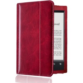 Funda para Sony PRS-T2 de 6 pulgadas, funda de piel sintética para lector electrónico Sony PRS-T2 - Funda protectora de lujo