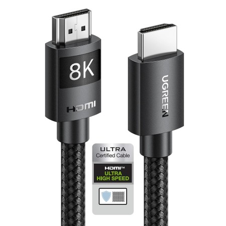 UGREEN Cable HDMI 2.1 Certificado 10K 8K 60Hz 4K 120Hz 48Gbps UHD eARC HDR Dinámico Dolby Vision 3D HDCP 2.3 Compatible con Mac