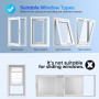 Kit Ventana Aire Acondicionado Portatil, Adaptador Ventana aire Acondicionado, Protector de Intercambio de aire de 500cm,