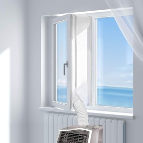 HOOMEE Cubierta Aislante Universal de Ventanas para Aire Acondicionado Portátil y Secadora (400 CM)- Apto para Todos los