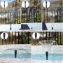 AISITIN Fuente Solar Jardin Exterior 20W de Bricolaje Última Actualización Bomba de Agua Solar Plegable Jardín Estanque, Fuente