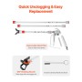 VEVOR Kit de Manguera y Pistola Pulverizadora de Pintura sin Aire de 3600 PSI con 5 Puntas, Kit de Pistola Pulverizadora Sin