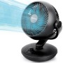 WOWDSGN Ventilador de Mesa Silencioso 24dB, Potente Ventilador Circulación de Aire Turbo - 80° Oscilación Horizontal - 100°