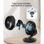 WOWDSGN Ventilador de Mesa Silencioso 24dB, Potente Ventilador Circulación de Aire Turbo - 80° Oscilación Horizontal - 100°