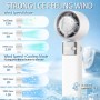 CATGIFF Ventilador de Mano Recargable, Mini Ventilador Portatil 5000mAh, Hand Fan Silencioso Potente Turbo (1-199 Velocidad),
