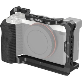 (Nueva Versión) SMALLRIG A7C Cage con Agarre de Silicona para Sony A7C, Incluye Placa de Liberación Rápida para Arca - 3212B