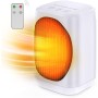 Lightswim - Calentador de ambiente portátil, oscilante de 70°, 1200 W, cerámica PTC, con 3 modos, miniventiladores para oficina,