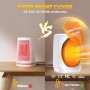 Lightswim - Calentador de ambiente portátil, oscilante de 70°, 1200 W, cerámica PTC, con 3 modos, miniventiladores para oficina,
