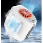 Ventilador de Cintura Portatil Con Hielo Placa de Refrigeración, Ventilador de Cuello Camiseta 13500RPM 10000mAh Recargable,Mini