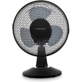 TROTEC Ventilador de Mesa TVE 11, 25 W, Oscilación Automática de 80°, 2 Velocidades de Ventilación, Base de Apoyo Estable y