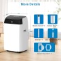 Acekool Quiet Portable Air Conditioner 9000 BTUs, 3 in 1 Cooling Ventilation and Dehumidification 42L/Day with Remote Control