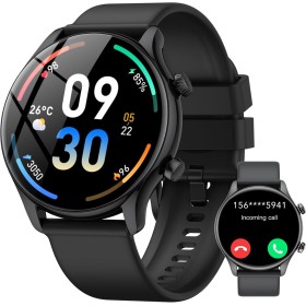 Reloj Inteligente Hombre Mujer, 1.39"Display Smartwatch con Llamadas, Smart Watch Monitor de Sueño/SpO2, Podómetro, 120+ Modos