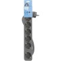Philips Regletas CHP2164G - Regleta de 6 Enchufes, Cable de 1.5 Metros, Interruptor Principal, Cierre de Seguridad Automático,