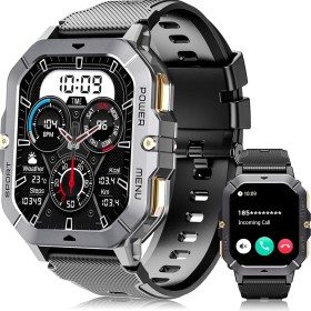 OUKITEL Reloj Inteligente Hombre, 2.02" Smartwatch Hombre con Llamadas Bluetooth, Smartwatch con Notificaciones de