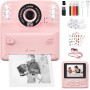 PHNIXGAM Cámara instantánea para niños con 2 Flash, cámara Digital, cámara Infantil, cámara de Fotos HD de 2,4 Pulgadas, Regalo