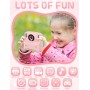 PHNIXGAM Cámara instantánea para niños con 2 Flash, cámara Digital, cámara Infantil, cámara de Fotos HD de 2,4 Pulgadas, Regalo