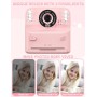 PHNIXGAM Cámara instantánea para niños con 2 Flash, cámara Digital, cámara Infantil, cámara de Fotos HD de 2,4 Pulgadas, Regalo