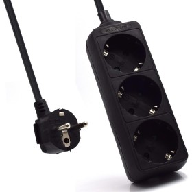 Ewent Regleta 3xSchuko Negra