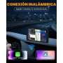 Pantalla Coche, 7" Pantalla Carplay Coche para Apple y Android con Navegación GPS, Bluetooth 5.2, Control por Voz Manos Libres,