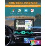 Pantalla Coche, 7" Pantalla Carplay Coche para Apple y Android con Navegación GPS, Bluetooth 5.2, Control por Voz Manos Libres,