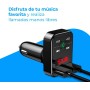 NK Transmisor FM Bluetooth V5.0 para Coche Y Camión 12/24V-Manos Libres,Reproductor Música +EDR,Adaptador Radio Receptor,Doble