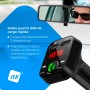 NK Transmisor FM Bluetooth V5.0 para Coche Y Camión 12/24V-Manos Libres,Reproductor Música +EDR,Adaptador Radio Receptor,Doble