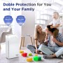 Membrane Solutions MSA3 Air Purifier with HEPA Filter, for Large Space up to 147 m², Quiet 22dB, Air Purifier for Allergies,