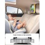 Lamicall Soporte Tablet Reposacabezas Coche - [Clip Silicona Ancho] [Plegable] 360° Rotación, Velcro de Alta Elasticidad Soporte