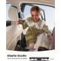 Lamicall Soporte Tablet Reposacabezas Coche - [Clip Silicona Ancho] [Plegable] 360° Rotación, Velcro de Alta Elasticidad Soporte