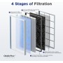 Membrane Solutions MSA3 Air Purifier with HEPA Filter, for Large Space up to 147 m², Quiet 22dB, Air Purifier for Allergies,