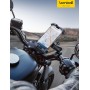 Lamicall Soporte Móvil Moto - [Doble Antivibración] Brazo Extensible Metálico, Soporte Móvil Bicicleta Antirrobo, 2 x 360°