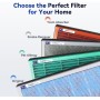 Membrane Solutions MSA3 Air Purifier with HEPA Filter, for Large Space up to 147 m², Quiet 22dB, Air Purifier for Allergies,