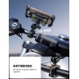 Lamicall Soporte Móvil Moto - [Doble Antivibración] Brazo Extensible Metálico, Soporte Móvil Bicicleta Antirrobo, 2 x 360°