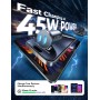 LISEN 90W Carga Superrápida Cargador Coche USB C Cargador Mechero Movil Coche [Doble PD3.0] Enchufe Toma Mechero Tipo C 12V para