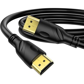 Jorenca Cable HDMI 4K 2m(HDMI 2.0,18Gbps) Conectores chapados en oro de ultra alta velocidad, Retorno de audio Ethernet, Video