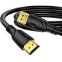 Jorenca Cable HDMI 4K 2m(HDMI 2.0,18Gbps) Conectores chapados en oro de ultra alta velocidad, Retorno de audio Ethernet, Video