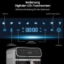 Iceagle 9L XXL Air Fryer – 2000 W Air Fryer with Double Resistance | Oil-Free Air Fryer with Window, 12 in 1, DIY Function, 360°