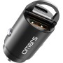 Omars Cargador de Coche, [USB C 33W + USB A 30W] 5A Carga rápida con Anillo de tracción, para iPhone12 Pro MAX Mini Samsung S21
