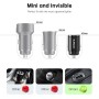 Omars Cargador de Coche, [USB C 33W + USB A 30W] 5A Carga rápida con Anillo de tracción, para iPhone12 Pro MAX Mini Samsung S21