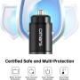 Omars Cargador de Coche, [USB C 33W + USB A 30W] 5A Carga rápida con Anillo de tracción, para iPhone12 Pro MAX Mini Samsung S21