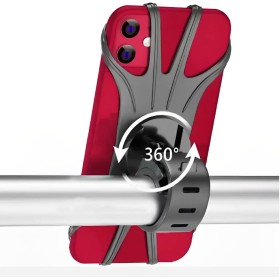 Soporte Movil Bicicleta,Soporte Movil Moto,Carro Bebe,Patinete,Compatible iPhone y Celurares Android.para Todo Tipo