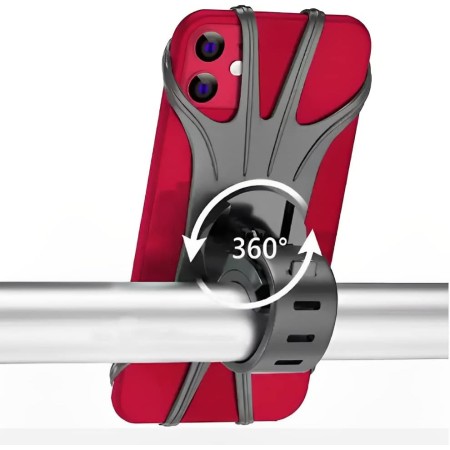 Soporte Movil Bicicleta,Soporte Movil Moto,Carro Bebe,Patinete,Compatible iPhone y Celurares Android.para Todo Tipo