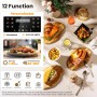XXL Air Fryer 8.5 L with LED Touch Screen, 12 Functions, Oil-Free Fryer with Window, Dishwasher Safe, 1785 W Air Fryer –