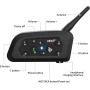 Ejeas V6 Pro Intercomunicador Bluetooth para Motocicletas, Gama Comunicación Intercom de 1200m, intercomunicador Casco Moto,