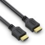 conecto Cable HDMI Alta Velocidad con Ethernet, Ultra-HD, conector chapado en oro, 4K, negro, 1,50m