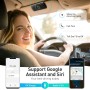 AGPTEK Manos Libres para Coche Bluetooth 5.0 con Siri, Google Asistente, Kit de Coche Altavoz Inalámbrico con Ranura de Tarjeta