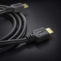 conecto Cable HDMI Alta Velocidad con Ethernet, Ultra-HD, conector chapado en oro, 4K, negro, 1,50m